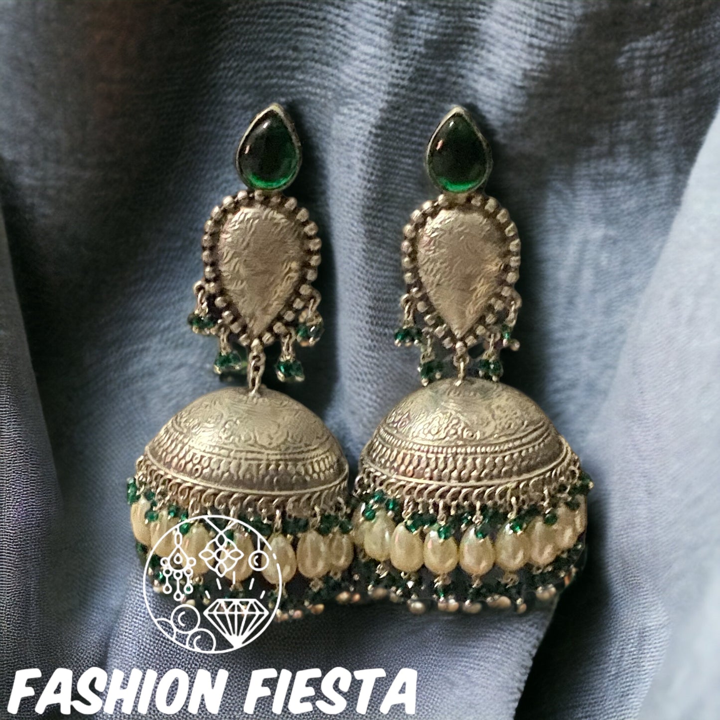 Silver Lookalike Jhumkas