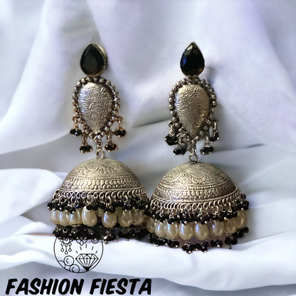 Silver Lookalike Jhumkas