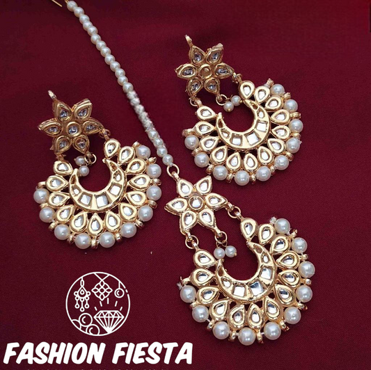 Earring and Tikka (headpiece) Sets