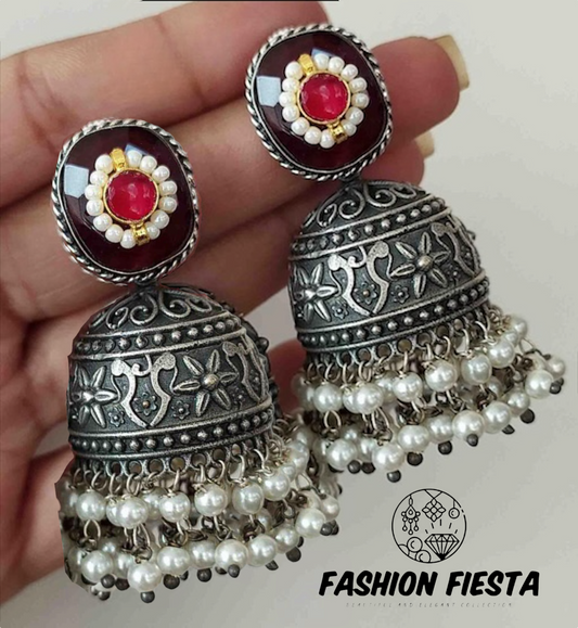 Oxidized Jhumkas