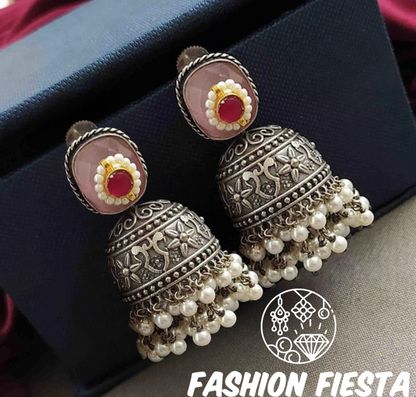 Oxidized Jhumkas